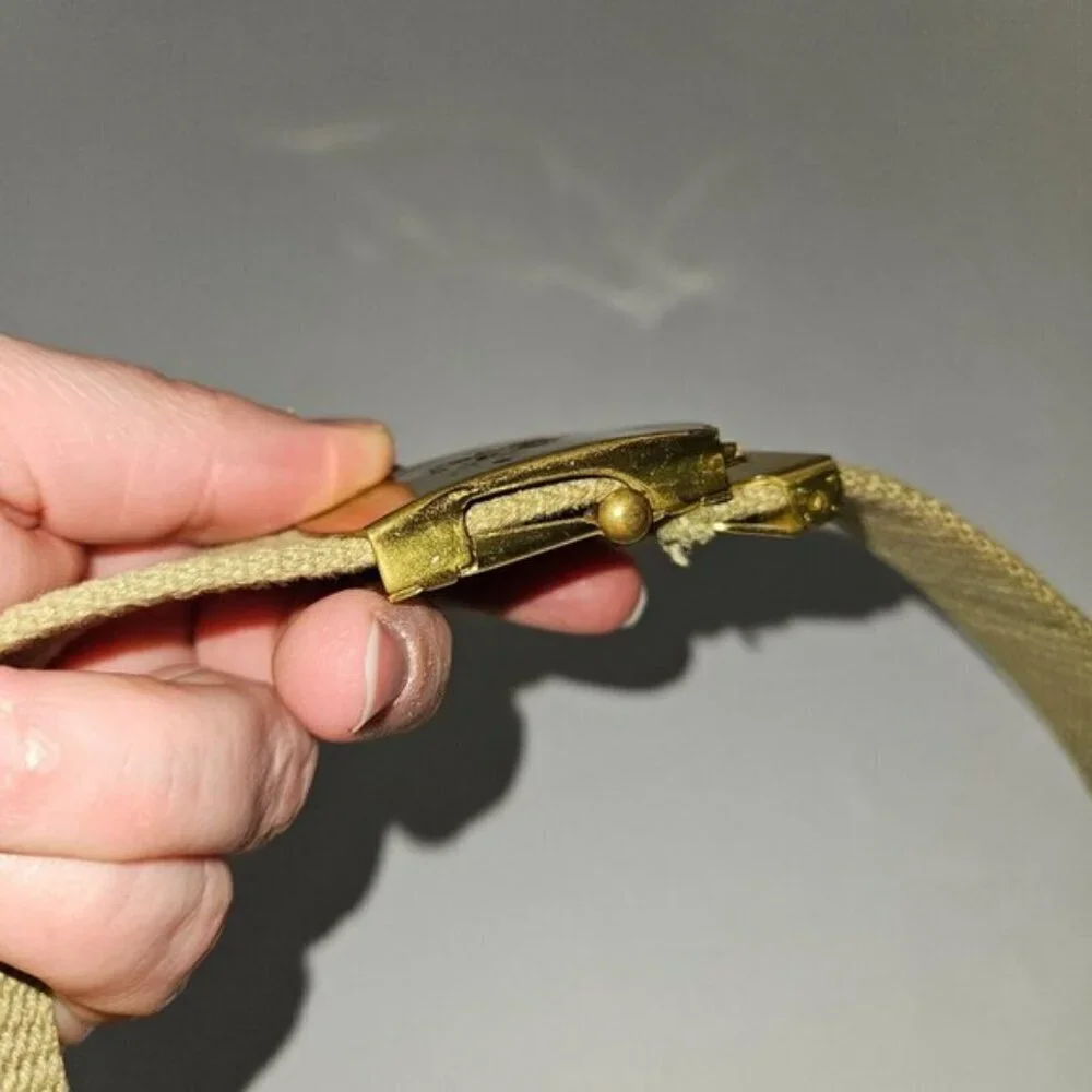 Cub Scouts Tan Belt Brass Buckle 44